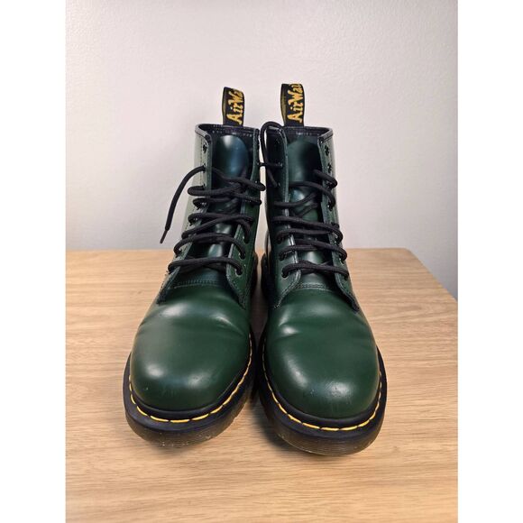 Dr. Martens 1460 Smooth Leather Lace Up Boots Green Men\'s Size 9 main image 6